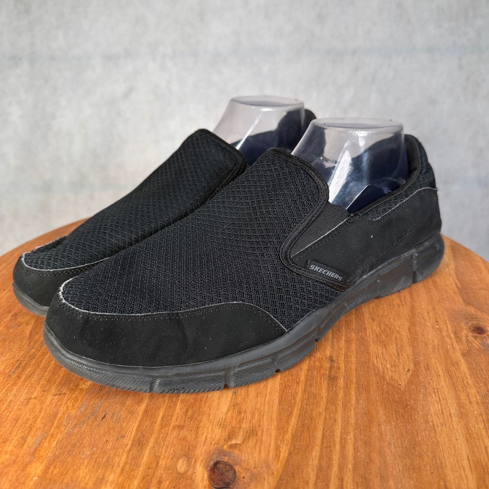Skechers Equalizer 2.0 Walking Shoes Womens 11.5 Black Good Slip On 51361